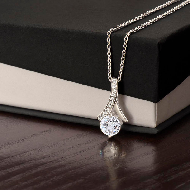 Sparkling cubic zirconia pendant necklace