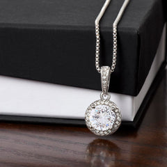 Graceful necklace celebrating faith, love, and endless hope