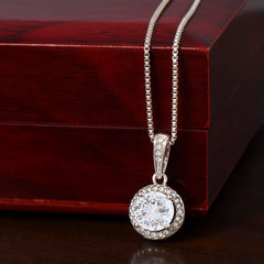 Graceful necklace celebrating faith, love, and endless hope