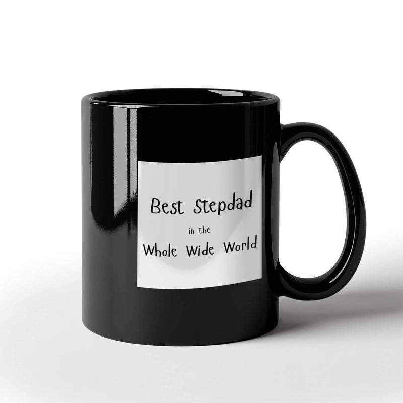 Black Ceramic Mug - Best Stepdad