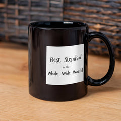 Black Ceramic Mug - Best Stepdad