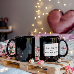 Black Ceramic Mug - Best Stepdad