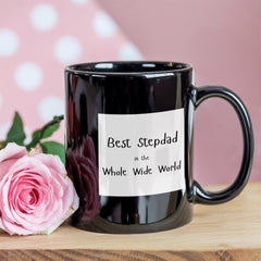 Black Ceramic Mug - Best Stepdad